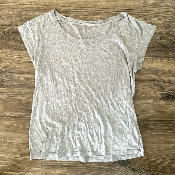 GAP Tops - GAP Gray Short Cap Sleeve TShirt